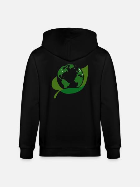 Eco Green World - Stanley/Stella CULTIVATOR Unisex Organic Hooded Jacket - black