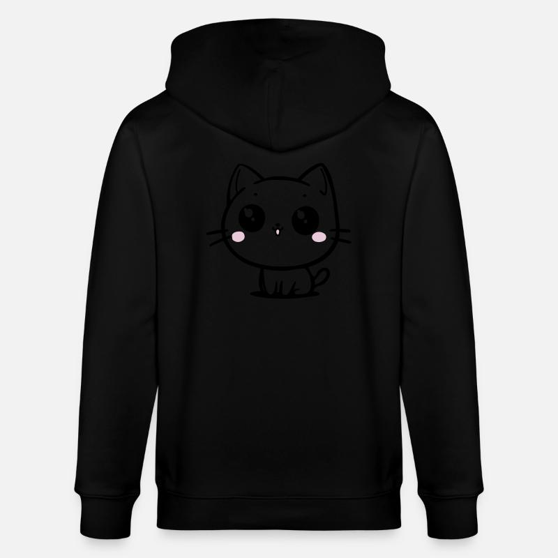 Chat - Veste à capuche bio CULTIVATOR Stanley/Stella Unisexe - noir