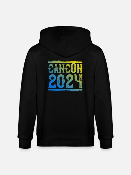 Cancun 2024 - Stanley/Stella CULTIVATOR  Unisex Organic Hooded Jacket - black
