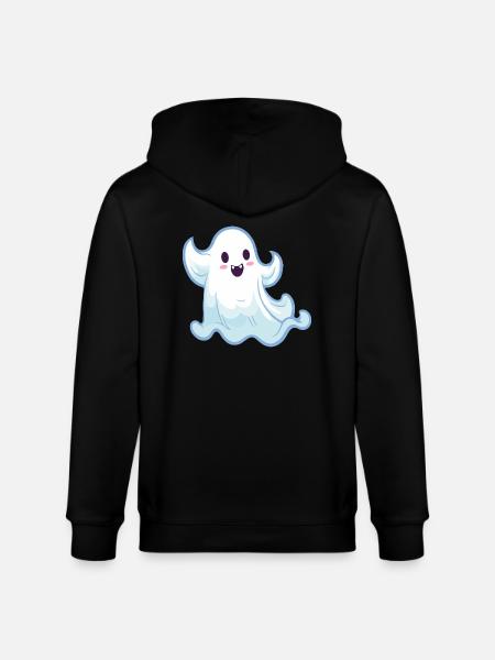 Ghost Ghost Cartoon - Stanley/Stella CULTIVATOR  Unisex Organic Hooded Jacket - black