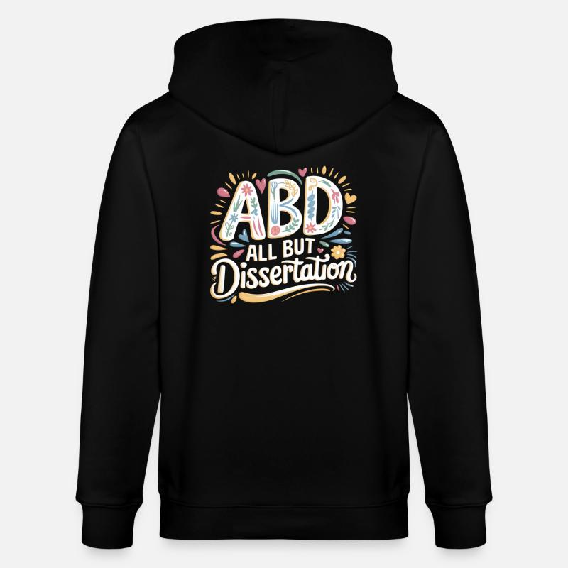 ABD All But Dissertation 7 - Stanley/Stella Unisex Bio-Kapuzenjacke CULTIVATOR - Schwarz