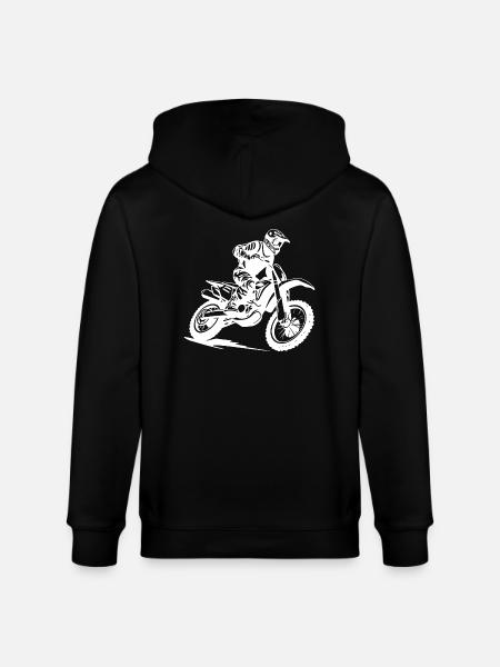 Motocross Sport - Stanley/Stella CULTIVATOR  Unisex Organic Hooded Jacket - black