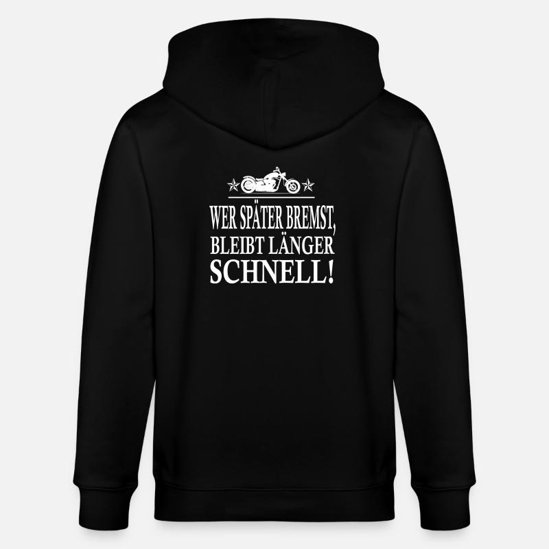 Motorrad - Stanley/Stella Unisex Bio-Kapuzenjacke CULTIVATOR  - Schwarz