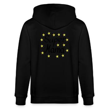 Super maman cadeau anniversaire fête des mères - Veste à capuche bio CULTIVATOR Stanley/Stella Unisexe - noir - Dos - Anna (173cm)