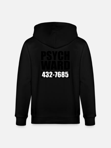 psych ward - Stanley/Stella CULTIVATOR Unisex Organic Hooded Jacket - black