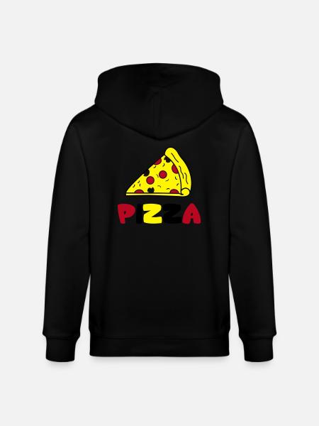 pizza - Stanley/Stella CULTIVATOR Unisex Organic Hooded Jacket - black