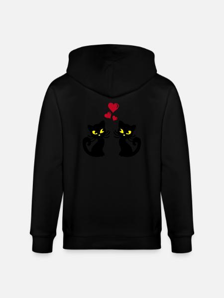 Feline - Stanley/Stella CULTIVATOR  Unisex Organic Hooded Jacket - black