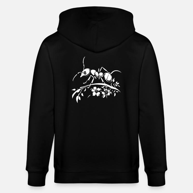 Fourmi Insecte - Veste à capuche bio CULTIVATOR Stanley/Stella Unisexe - noir