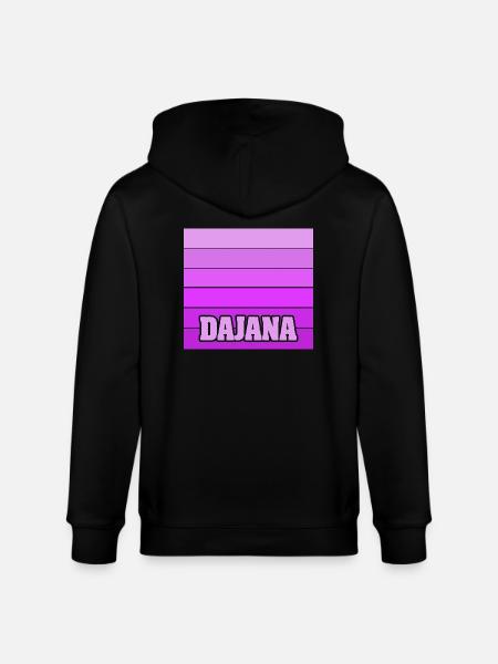 Mädchenname Dajana - Stanley/Stella Unisex Bio-Kapuzenjacke CULTIVATOR - Schwarz