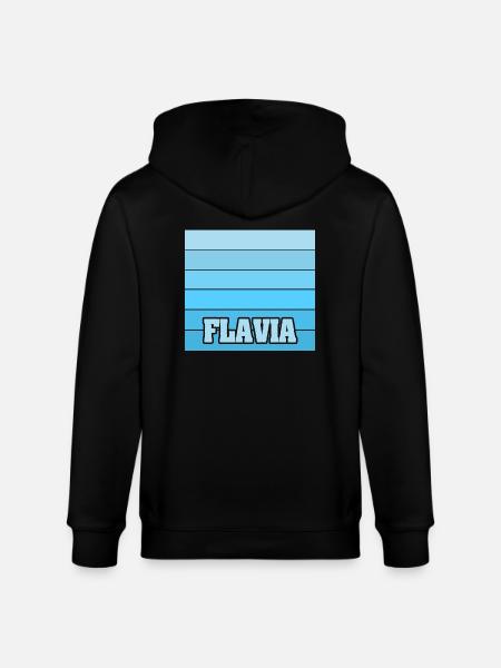 Women's name Flavia - Stanley/Stella CULTIVATOR  Unisex Organic Hooded Jacket - black