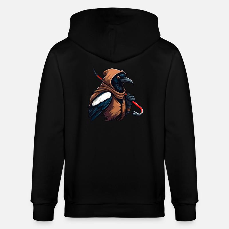 Pie voleuse - Veste à capuche bio CULTIVATOR Stanley/Stella Unisexe - noir