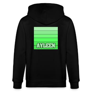 Tochter Ayleen - Stanley/Stella Unisex Bio-Kapuzenjacke CULTIVATOR  - Schwarz - Hinten - Anna (173cm)