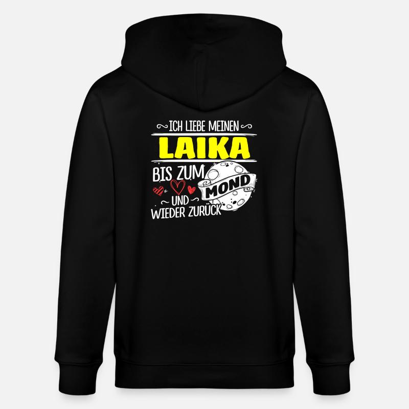 LAIKA - Mond - Stanley/Stella Unisex Bio-Kapuzenjacke CULTIVATOR  - Schwarz