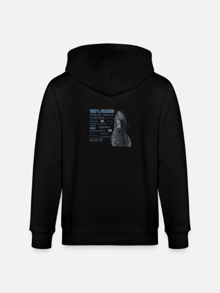 frison - Veste à capuche bio CULTIVATOR Stanley/Stella Unisexe - noir