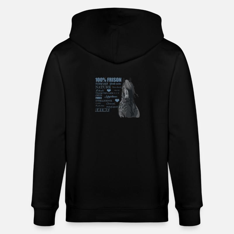 frison - Veste à capuche bio CULTIVATOR Stanley/Stella Unisexe - noir