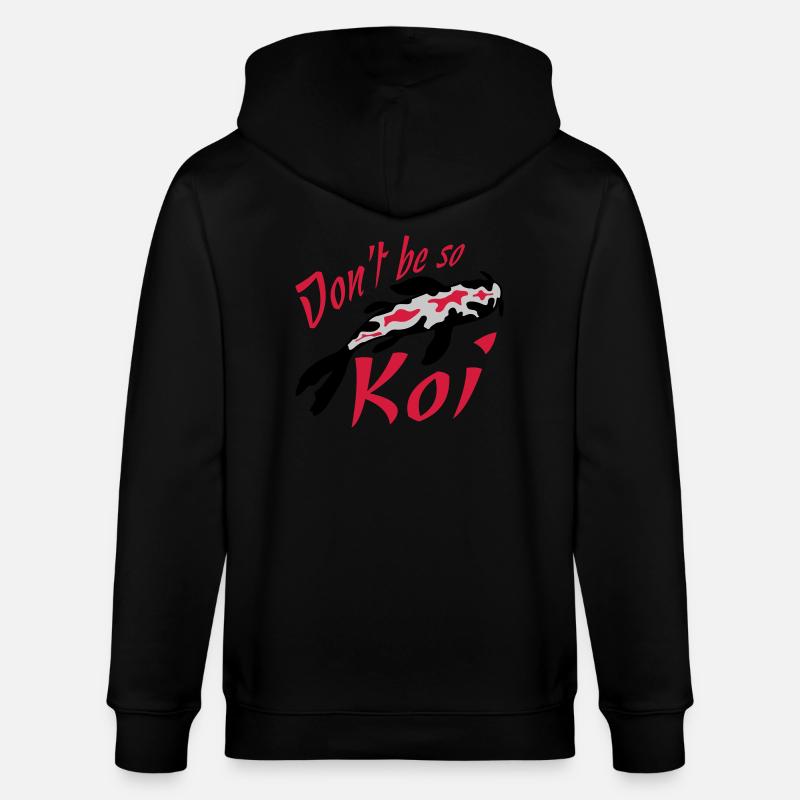 Dont be so Koi - Stanley/Stella Unisex Bio-Kapuzenjacke CULTIVATOR  - Schwarz