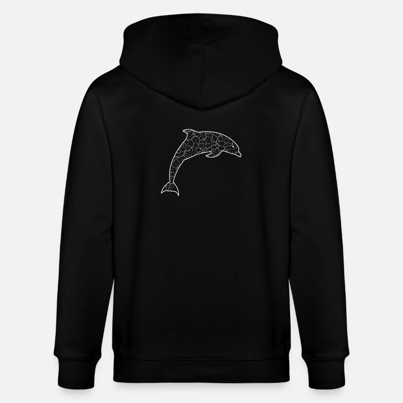 Delfin - Stanley/Stella Unisex Bio-Kapuzenjacke CULTIVATOR  - Schwarz