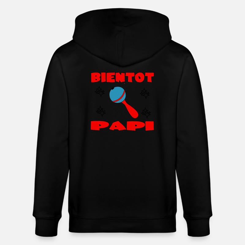 BIENTOT PAPI - Veste à capuche bio CULTIVATOR Stanley/Stella Unisexe - noir