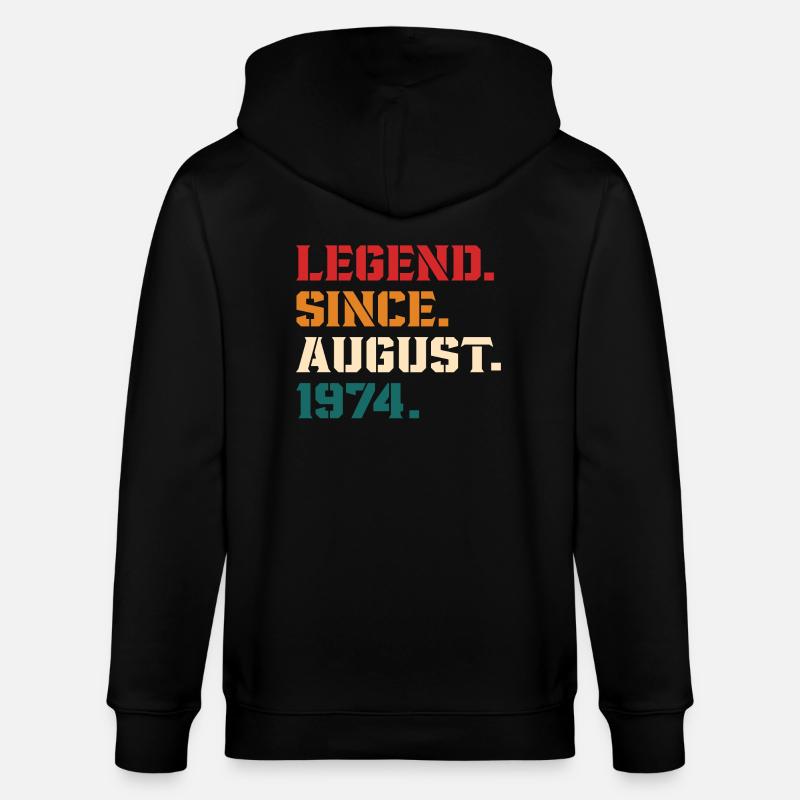 Legend Since August 1974 - Veste à capuche bio CULTIVATOR Stanley/Stella Unisexe - noir