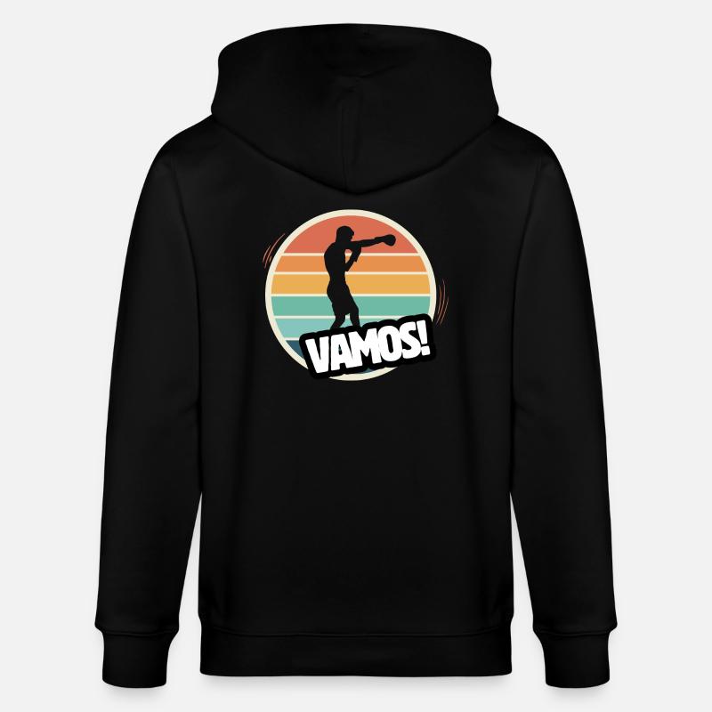Vamos Retro-Boxen - Stanley/Stella Unisex Bio-Kapuzenjacke CULTIVATOR  - Schwarz
