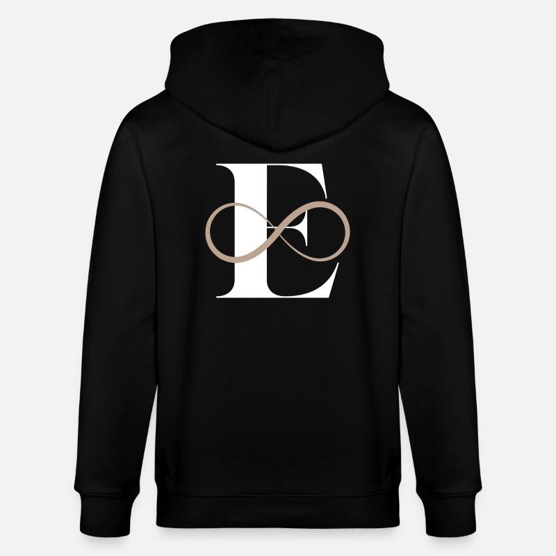 Unendlicher Buchstabe e - Stanley/Stella Unisex Bio-Kapuzenjacke CULTIVATOR  - Schwarz