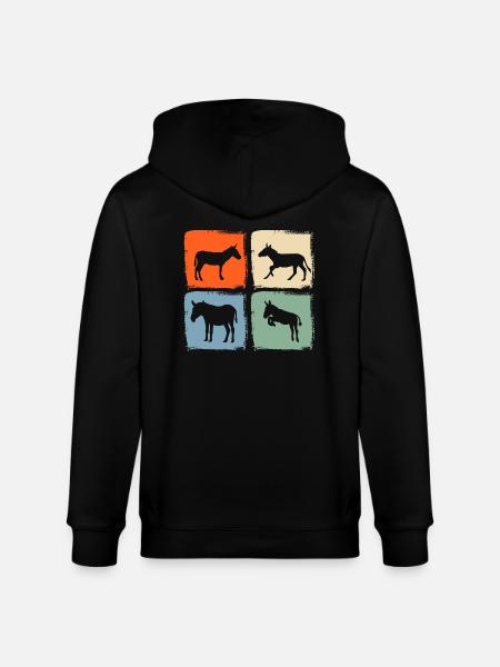 Donkey - Stanley/Stella CULTIVATOR  Unisex Organic Hooded Jacket - black