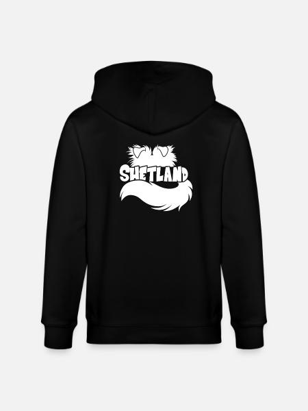 Abbildung Shetland - White - Stanley/Stella Unisex Bio-Kapuzenjacke CULTIVATOR  - Schwarz