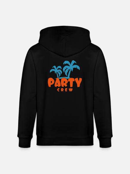 PARTY CREW - Stanley/Stella CULTIVATOR  Unisex Organic Hooded Jacket - black