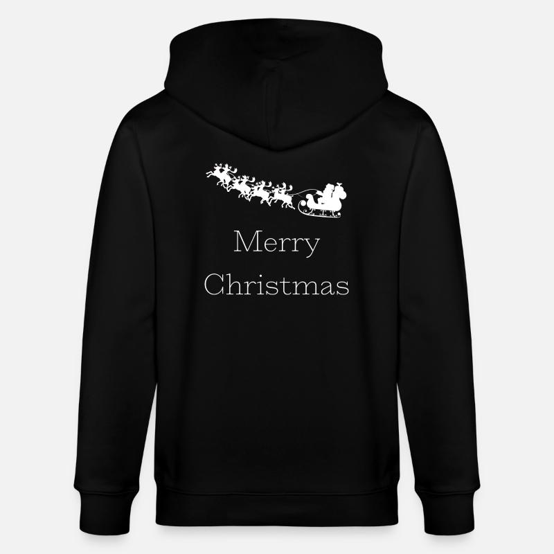 Joyeux Noël - Veste à capuche bio CULTIVATOR Stanley/Stella Unisexe - noir