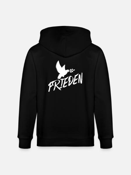 Frieden - Stanley/Stella Unisex Bio-Kapuzenjacke CULTIVATOR - Schwarz