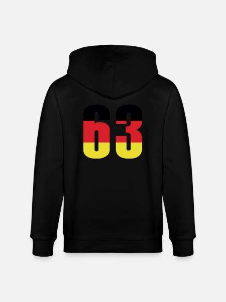 63 Number Germany Jersey - Stanley/Stella CULTIVATOR Unisex Organic Hooded Jacket - black
