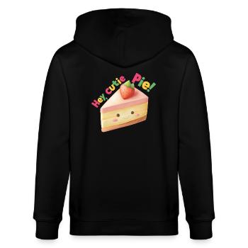 Hey, Cutie Pie! - Stanley/Stella CULTIVATOR  Unisex Organic Hooded Jacket - black - Back - Anna (173cm)