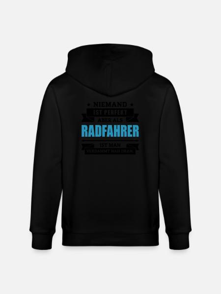 Funshirt Radfahrer - Stanley/Stella Unisex Bio-Kapuzenjacke CULTIVATOR - Schwarz