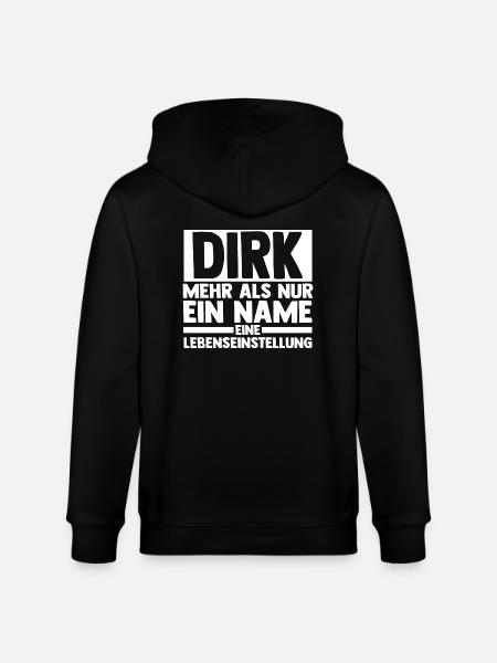 First name Dirk - Stanley/Stella CULTIVATOR  Unisex Organic Hooded Jacket - black