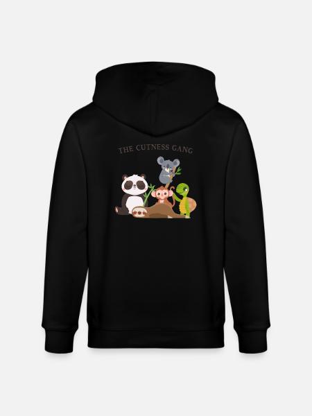 The Cutness Gang - Stanley/Stella CULTIVATOR Unisex Organic Hooded Jacket - black