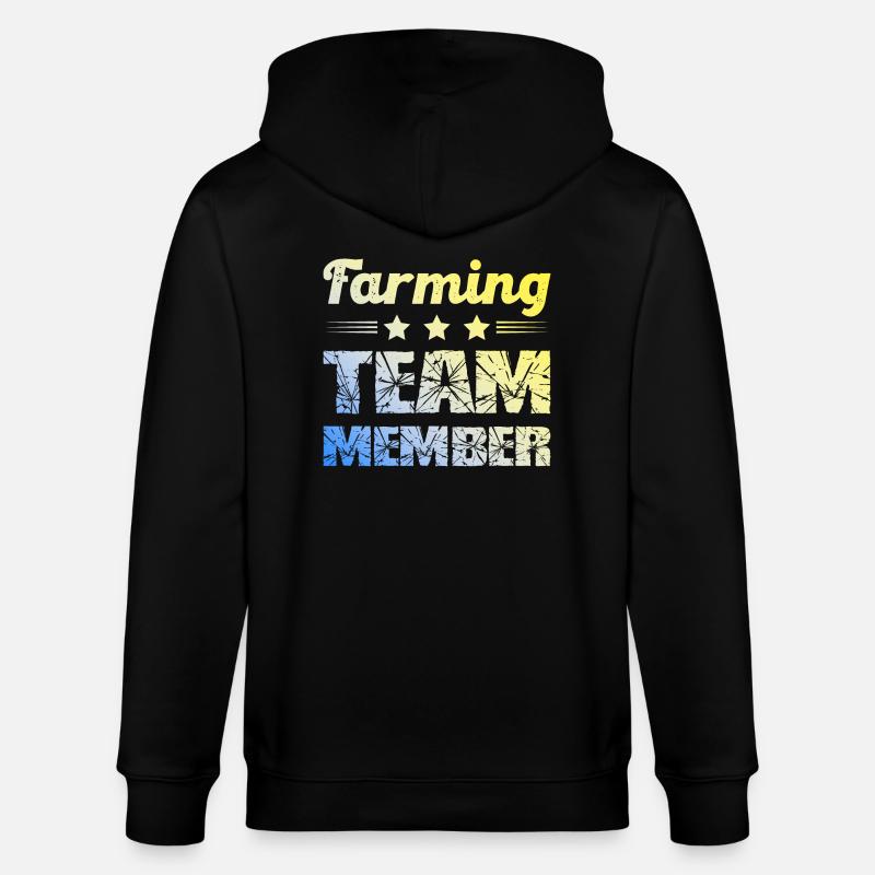 Farming Team - Stanley/Stella Unisex Bio-Kapuzenjacke CULTIVATOR  - Schwarz