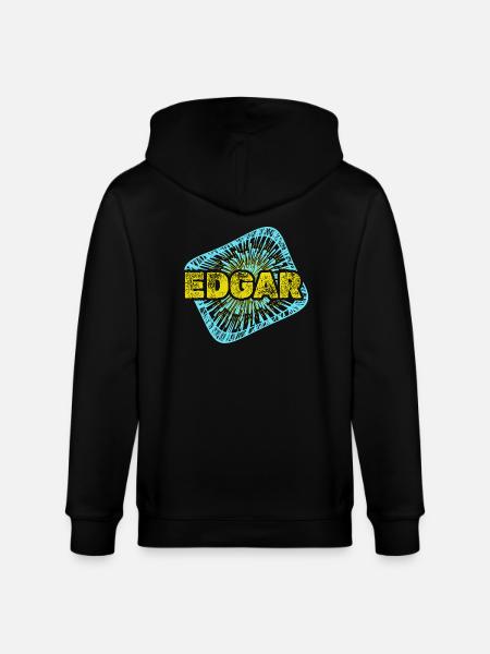 Edgar - Stanley/Stella Unisex Bio-Kapuzenjacke CULTIVATOR  - Schwarz