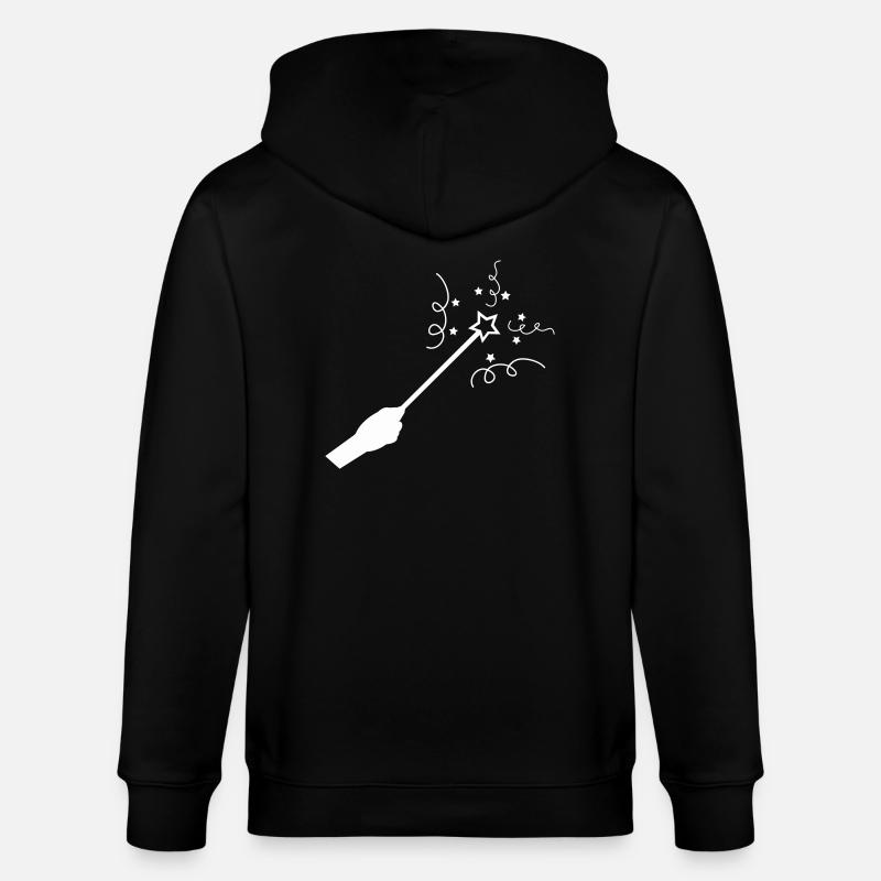 zauberstab - Stanley/Stella Unisex Bio-Kapuzenjacke CULTIVATOR  - Schwarz