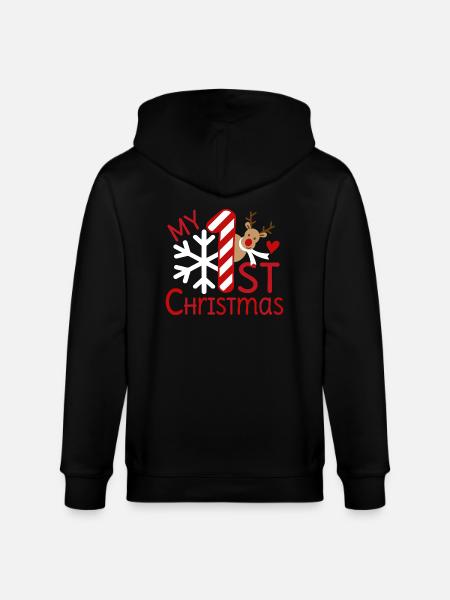 Mon premier Noël - Veste à capuche bio CULTIVATOR Stanley/Stella Unisexe - noir