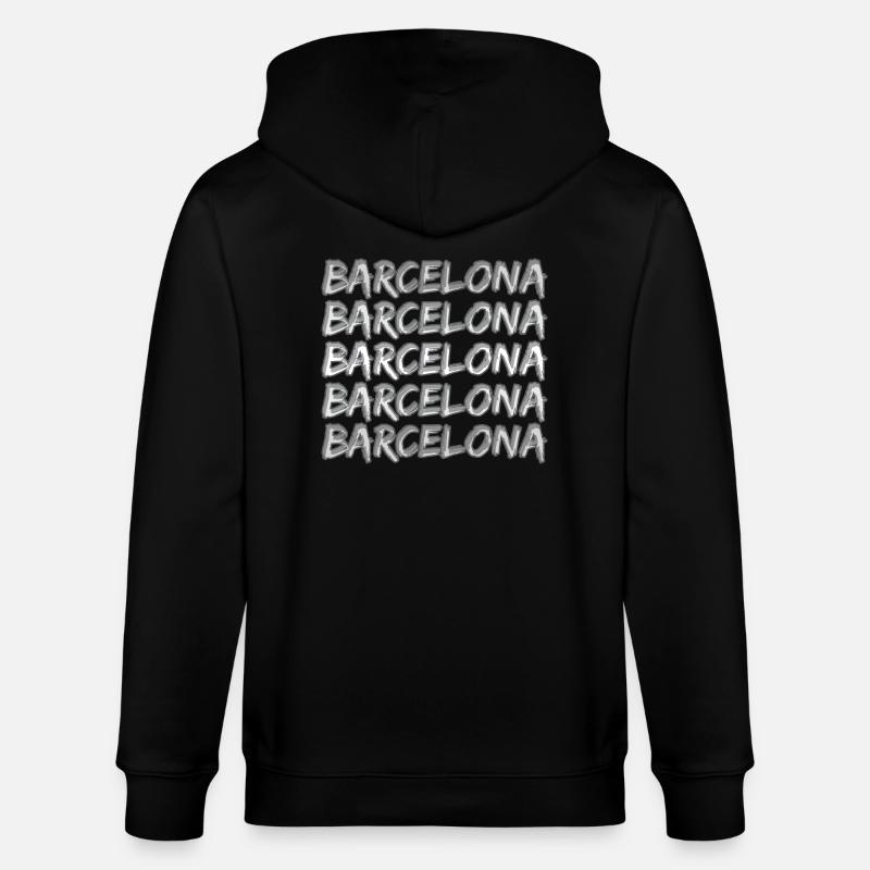 Barcelone comme voyage - Veste à capuche bio CULTIVATOR Stanley/Stella Unisexe - noir