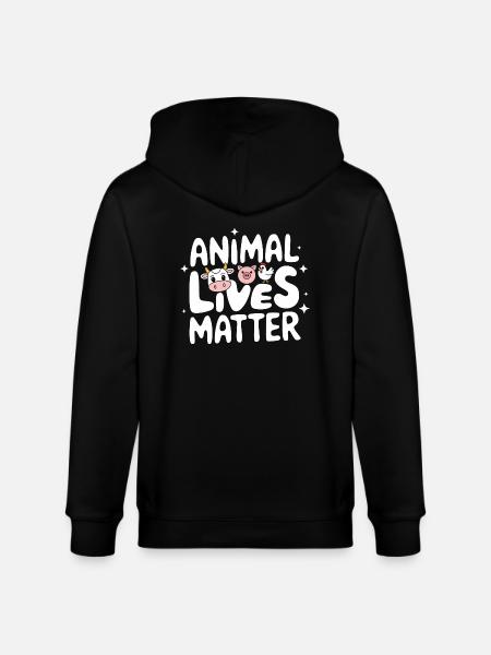 Vegetarian Vegan Veggie Vegetarian - Stanley/Stella CULTIVATOR Unisex Organic Hooded Jacket - black
