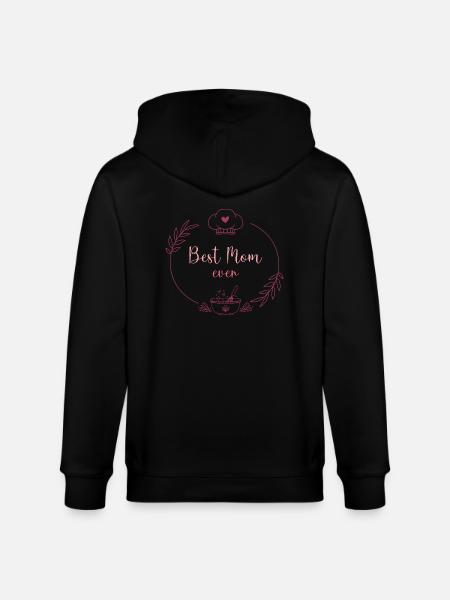 Best Mama Ever - Stanley/Stella CULTIVATOR  Unisex Organic Hooded Jacket - black