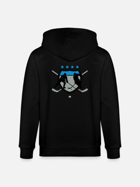 Eishockey - Stanley/Stella Unisex Bio-Kapuzenjacke CULTIVATOR - Schwarz