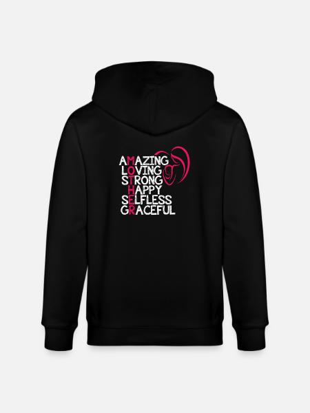 Mother's Day - Stanley/Stella CULTIVATOR  Unisex Organic Hooded Jacket - black