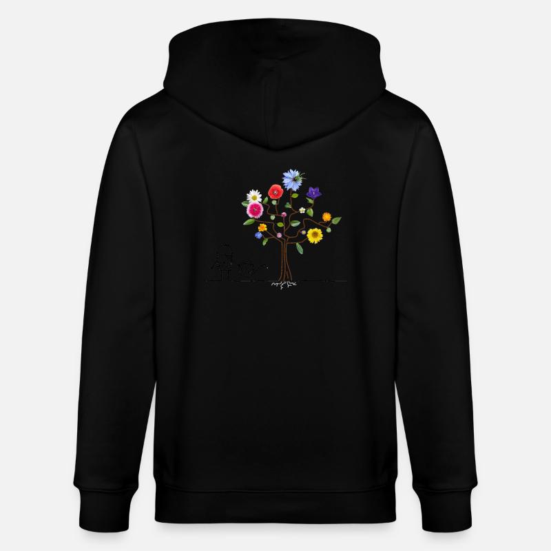 fleißiger Gärtner - Stanley/Stella Unisex Bio-Kapuzenjacke CULTIVATOR  - Schwarz