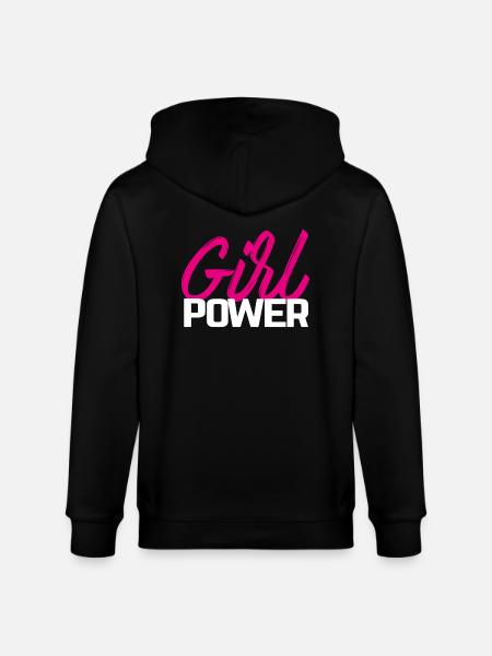 Girl power - Stanley/Stella CULTIVATOR Unisex Organic Hooded Jacket - black