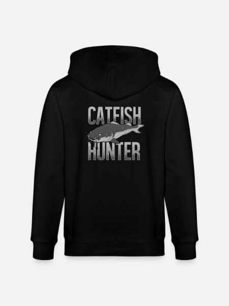 Catfish Chasseur Catfish Catfish Pêche au poisson-chat - Veste à capuche bio CULTIVATOR Stanley/Stella Unisexe - noir