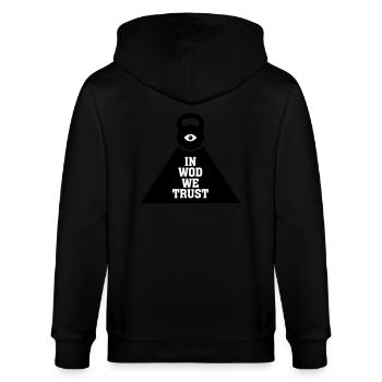 In WOD We Trust - Veste à capuche bio CULTIVATOR Stanley/Stella Unisexe - noir - Dos - Anna (173cm)