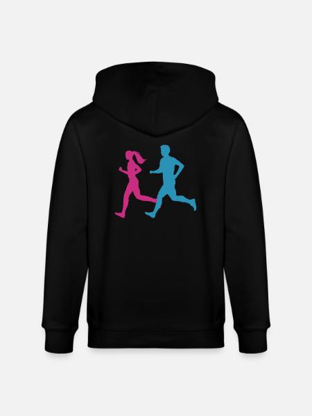 Jogger Paar bunt - Stanley/Stella Unisex Bio-Kapuzenjacke CULTIVATOR - Schwarz