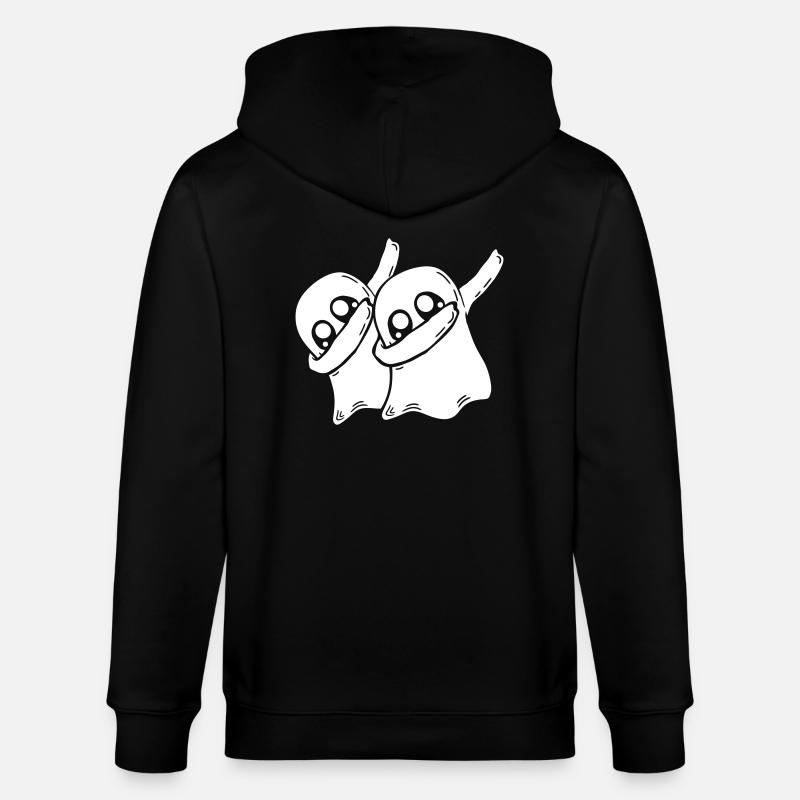 Friends Team Dabbing Ghosts - Veste à capuche bio CULTIVATOR Stanley/Stella Unisexe - noir